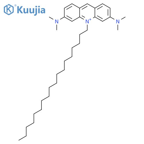 Acridinium, 3,6-bis(dimethylamino)-10-octadecyl- structure