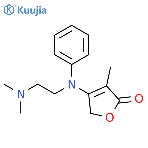 4-{[2-(dimethylamino)ethyl](phenyl)amino}-3-methylfuran-2(5H)-one structure