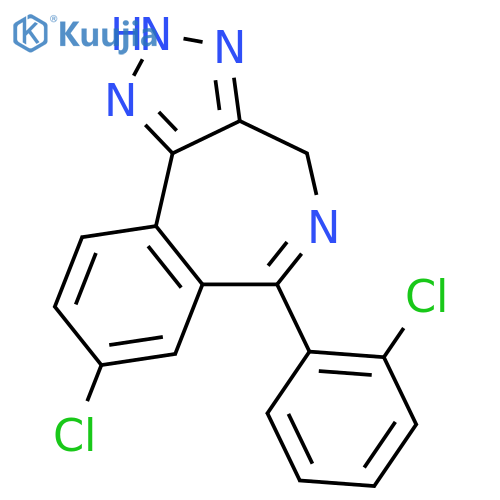 8-chloro-6-(2-chlorophenyl)-2,4-dihydro[1,2,3]triazolo[4,5-d][2]benzazepine structure