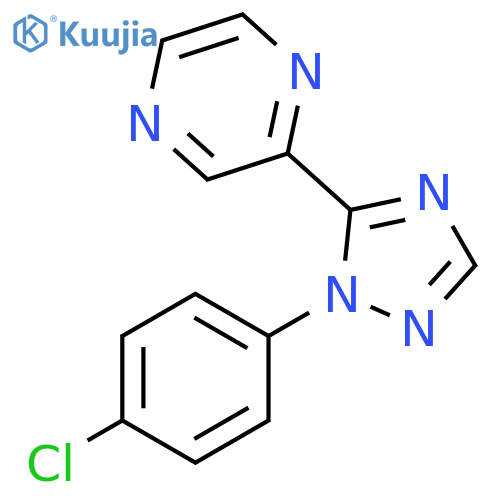 Pyrazine, [1-(4-chlorophenyl)-1H-1,2,4-triazol-5-yl]- structure