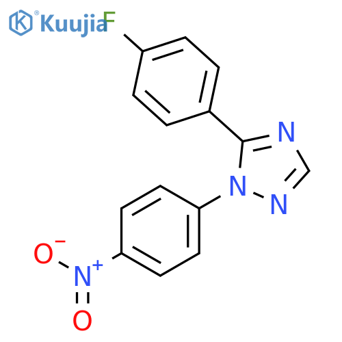1H-1,2,4-Triazole, 5-(4-fluorophenyl)-1-(4-nitrophenyl)- structure