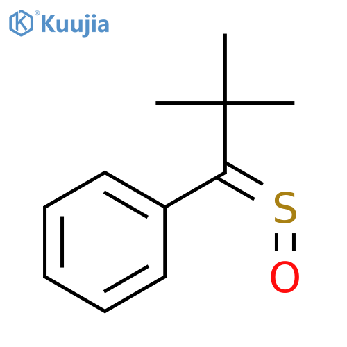 1-PROPANETHIONE, 2,2-DIMETHYL-1-PHENYL-, S-OXIDE structure