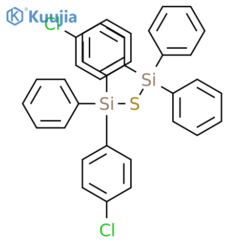 DISILATHIANE, 1,3-BIS(4-CHLOROPHENYL)-1,1,3,3-TETRAPHENYL- structure