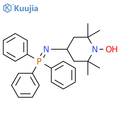 2,2,6,6-Tetramethyl-4-(triphenylphosphoranylidene)amino-1-piperidinyloxy structure