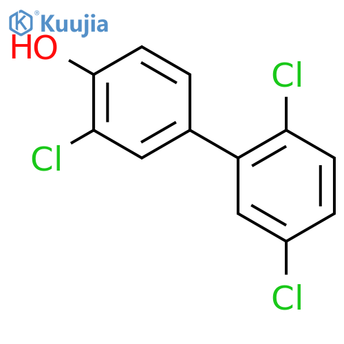 2-chloro-4-(2,5-dichlorophenyl)phenol structure