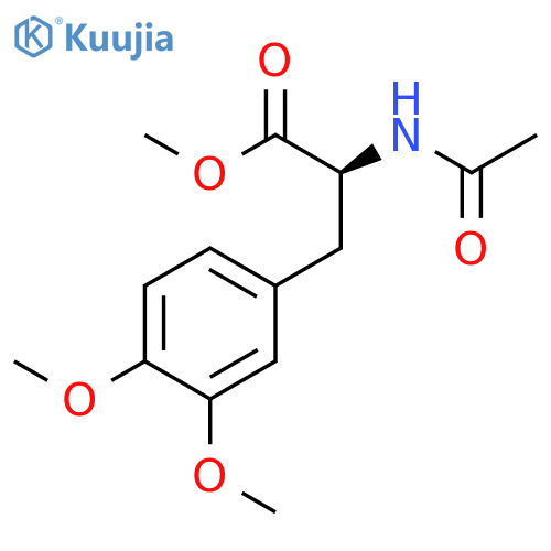 L-Tyrosine, N-acetyl-3-methoxy-O-methyl-, methyl ester structure