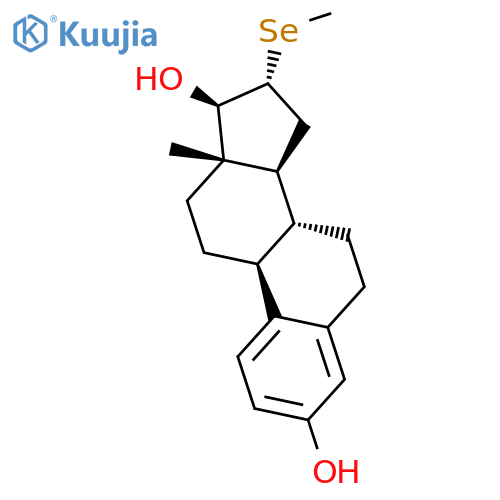 Estra-1,3,5(10)-triene-3,17-diol, 16-(methylseleno)-, (16a,17b)- structure