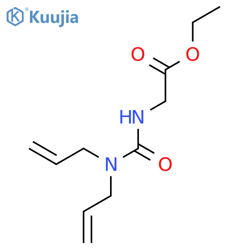 Ethyl 2-[bis(prop-2-enyl)carbamoylamino]acetate structure