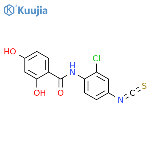 Benzamide,N-(2-chloro-4-isothiocyanatophenyl)-2,4-dihydroxy- structure