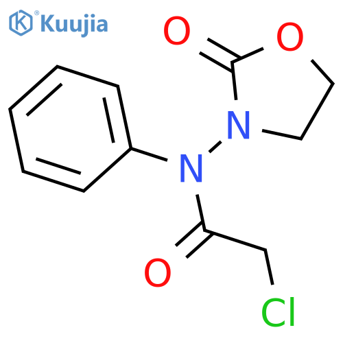 Acetamide, 2-chloro-N-(2-oxo-3-oxazolidinyl)-N-phenyl- structure