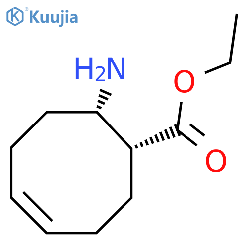 4-Cyclooctene-1-carboxylicacid,8-amino-,ethylester,(1R,8S)-rel-(9CI) structure