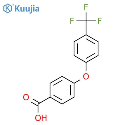 4-[4-(trifluoromethyl)phenoxy]benzoic acid structure