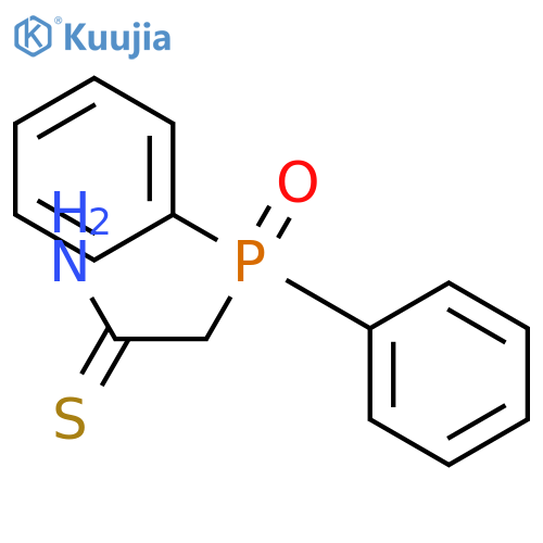 Ethanethioamide, 2-(diphenylphosphinyl)- structure