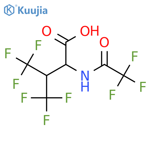 4,4,4-Trifluoro-2-(2,2,2-trifluoroacetamido)-3-(trifluoromethyl)butanoic acid structure