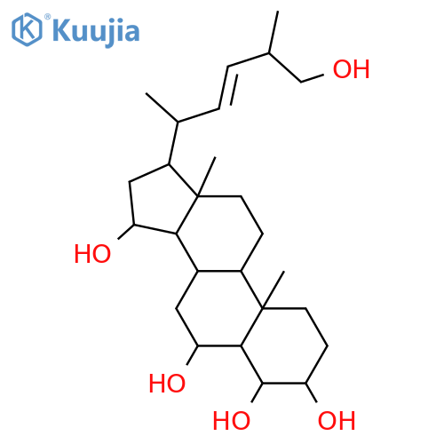 26,27-Dinorergost-22-ene-3,4,6,15,25-pentol; (3β,4β,5α,6α,15β,22E,24ξ)-form structure