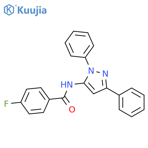 n-(1,3-Diphenyl-1h-pyrazol-5-yl)-4-fluorobenzamide structure