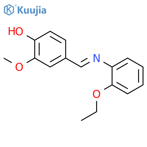 Phenol, 4-[[(2-ethoxyphenyl)imino]methyl]-2-methoxy- structure