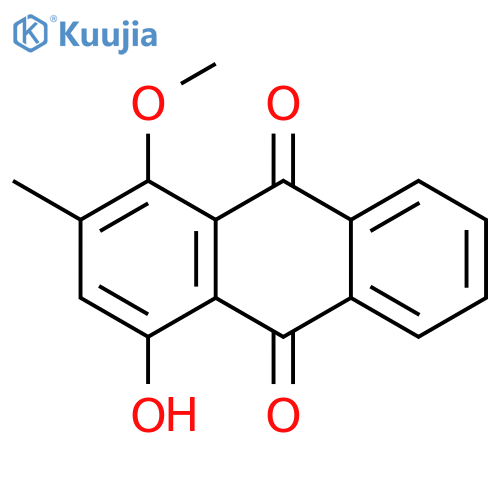 9,10-Anthracenedione, 4-hydroxy-1-methoxy-2-methyl- structure