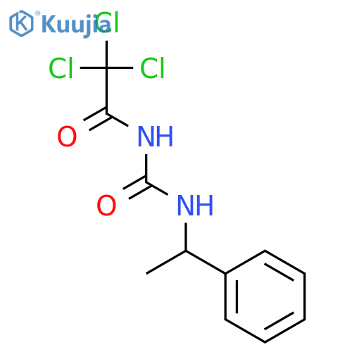 Acetamide, 2,2,2-trichloro-N-[[(1-phenylethyl)amino]carbonyl]- structure