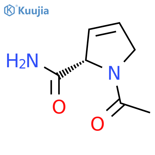 1H-PYRROLE-2-CARBOXAMIDE, 1-ACETYL-2,5-DIHYDRO-, (S)- structure