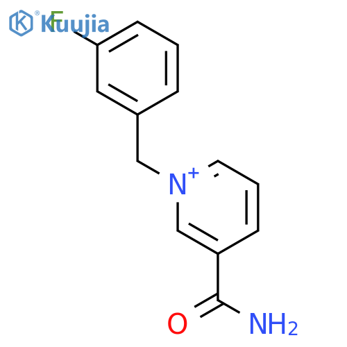 Pyridinium, 3-(aminocarbonyl)-1-[(3-fluorophenyl)methyl]- structure