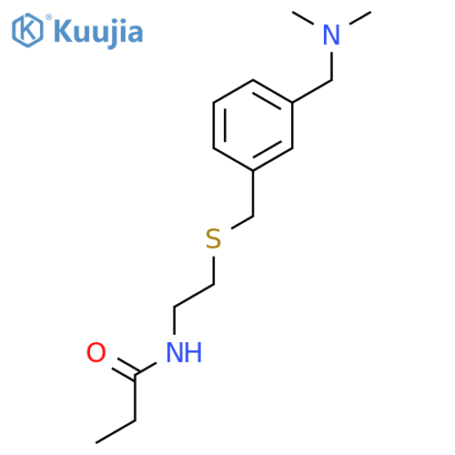 Propanamide,N-[2-[[[3-[(dimethylamino)methyl]phenyl]methyl]thio]ethyl]- structure