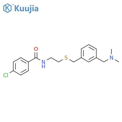 Benzamide,4-chloro-N-[2-[[[3-[(dimethylamino)methyl]phenyl]methyl]thio]ethyl]- structure