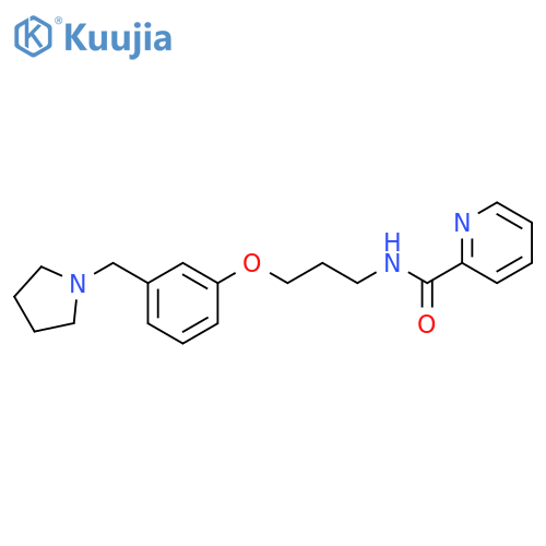 2-Pyridinecarboxamide, N-[3-[3-(1-pyrrolidinylmethyl)phenoxy]propyl]- structure