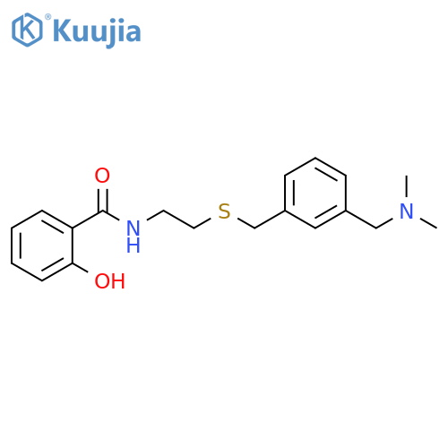 Benzamide,N-[2-[[[3-[(dimethylamino)methyl]phenyl]methyl]thio]ethyl]-2-hydroxy- structure