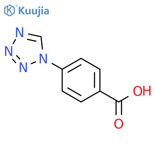 4-(1H-1,2,3,4-tetrazol-1-yl)benzoic acid structure