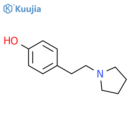 4-(2-(Pyrrolidin-1-yl)ethyl)phenol structure