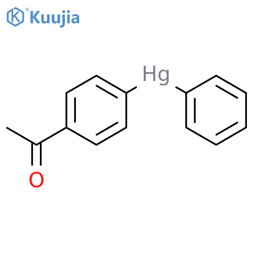Mercury, (4-acetylphenyl)phenyl- structure