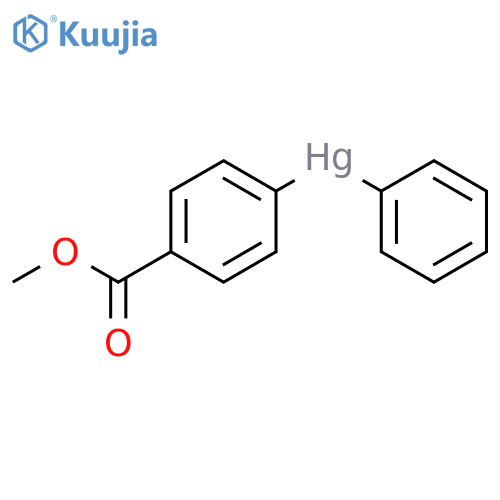 Mercury, [4-(methoxycarbonyl)phenyl]phenyl- structure