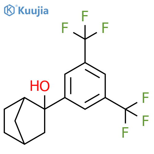 Bicyclo[2.2.1]heptan-2-ol, 2-[3,5-bis(trifluoromethyl)phenyl]- structure