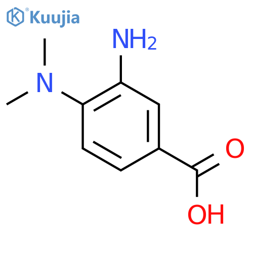 3-Amino-4-(dimethylamino)benzoic acid structure