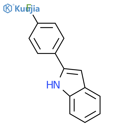 2-(4-fluorophenyl)-1H-indole structure