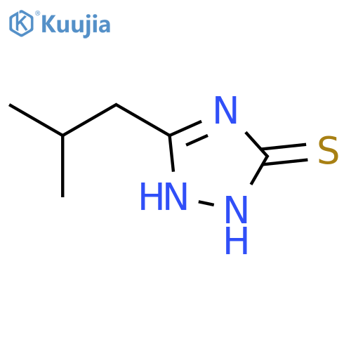 3H-1,2,4-TRIAZOLE-3-THIONE, 1,2-DIHYDRO-5-(2-METHYLPROPYL)- structure
