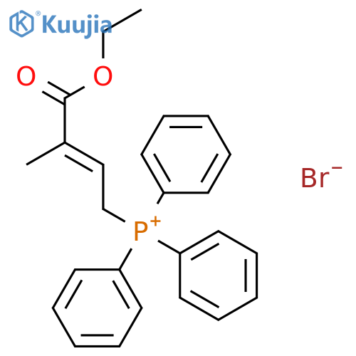 Phosphonium, (4-ethoxy-3-methyl-4-oxo-2-butenyl)triphenyl-, bromide structure
