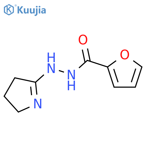 N'-(3,4-dihydro-2H-pyrrol-5-yl)furan-2-carbohydrazide structure