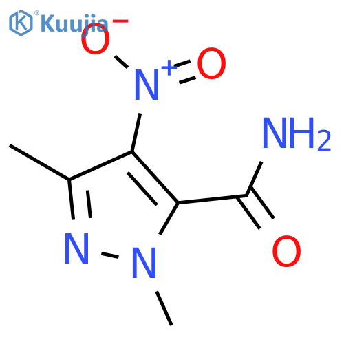 1H-Pyrazole-5-carboxamide, 1,3-dimethyl-4-nitro- structure