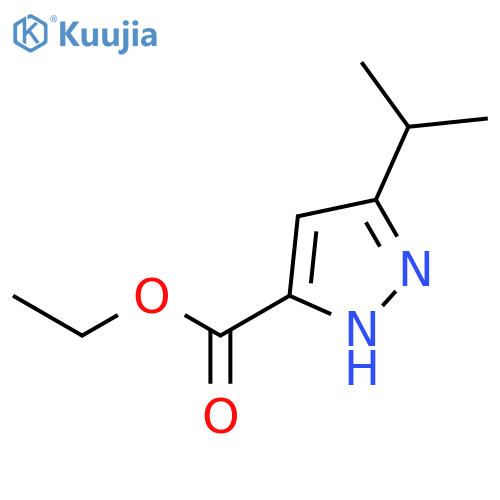 ethyl 3-(propan-2-yl)-1H-pyrazole-5-carboxylate structure