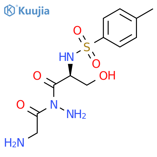 Glycine, N-[N-[(4-methylphenyl)sulfonyl]-L-seryl]-, hydrazide structure
