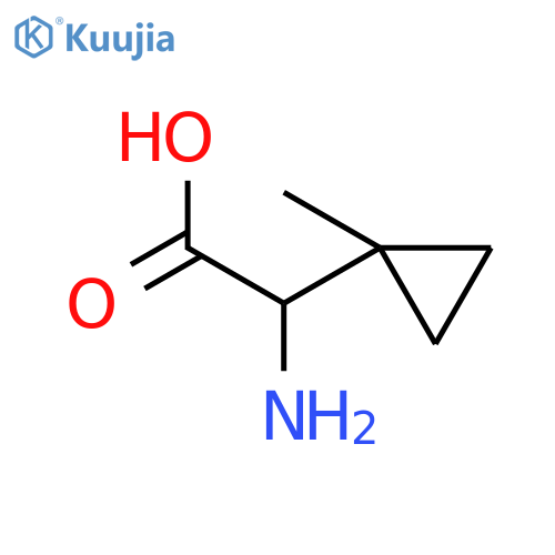 (2S)-2-Amino-2-(1-methylcyclopropyl)acetic acid hydrochloride structure