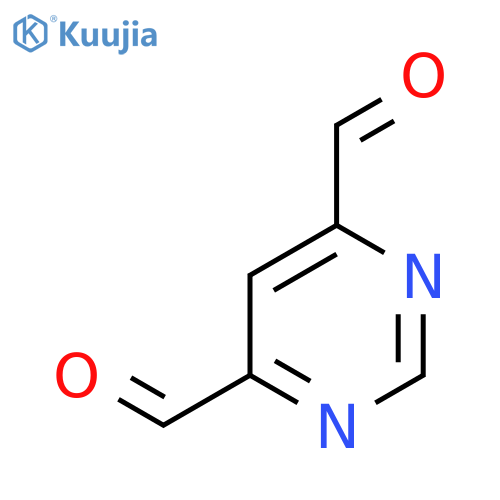 4,6-Pyrimidinedicarboxaldehyde structure