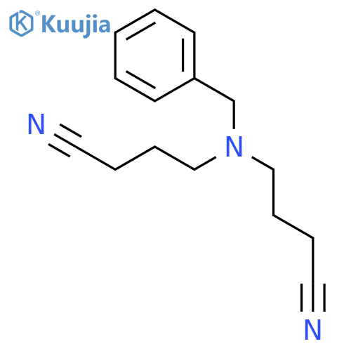 4,4'-(Phenylmethyl)iminobisbutanenitrile structure