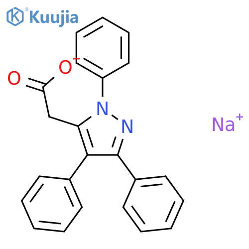 sodium (1,3,4-triphenyl-1H-pyrazol-5-yl)acetate structure