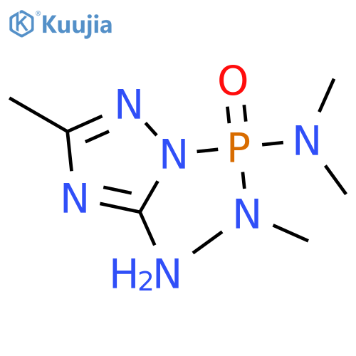 P-(5-amino-3-methyl-1H-1,2,4-triazol-1-yl)-N,N,N',N'-tetramethylphosphonic diamide structure