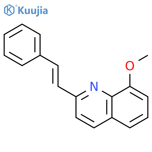 (E)-8-methoxy-2-styrylquinoline structure