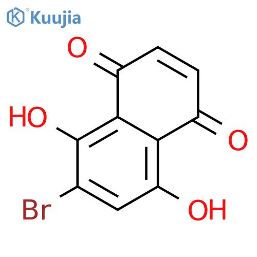 1,4-NAPHTHALENEDIONE, 6-BROMO-5,8-DIHYDROXY- structure