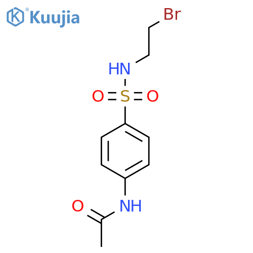 N-(4-{(2-Bromoethyl)aminosulfonyl}phenyl)acetamide structure